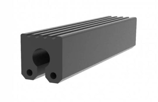 Défenses en trou de serrure rainurées