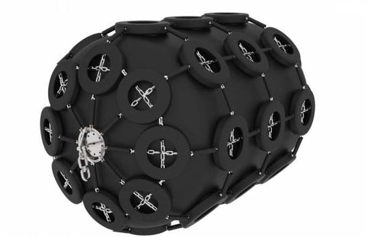 Défenses pneumatiques avec filet de pneus